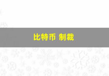 比特币 制裁